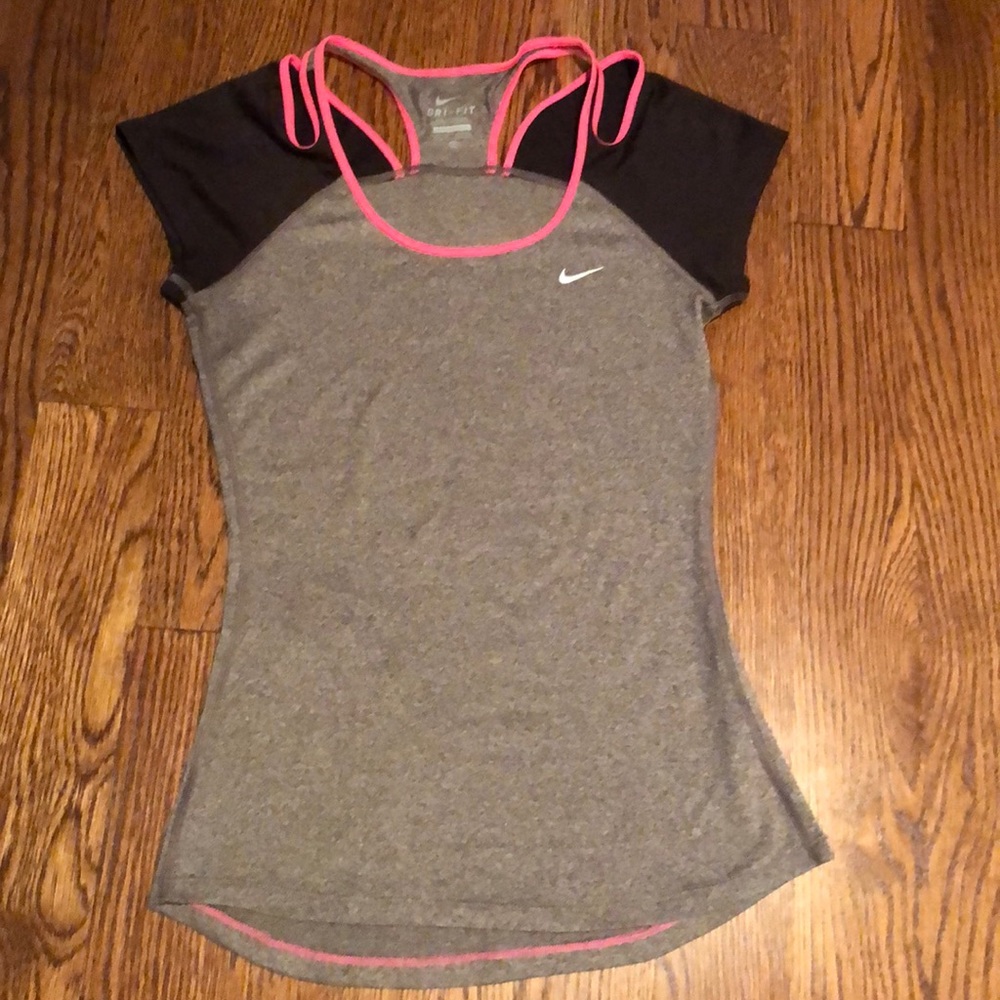 Nike Dri Fit Cutout Neckline Tee